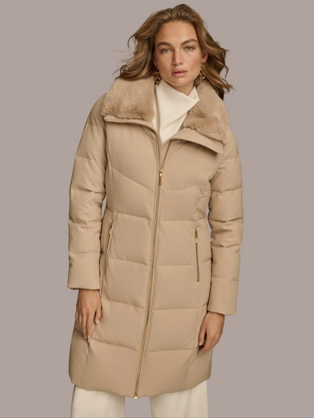 Donna Karan New York Long Sleeve Coat SIZE XS